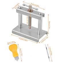 21PCS Watch Back Press Tool Kit with Fitting Dies Watch Case Repair Tool Kit - Silber - Übersicht 8