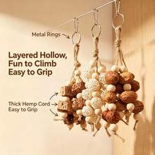 Parrot Chewing Toy Hanging Ornament Star Fruit Vine Ball Boredom Relief Self-Entertainment Bird Cage Interior Decoration Small Toy - View 6