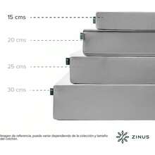 Esencial para el Enfriamiento |   Colchón Firme de Foam Que Brinda Frescura al Dormir |   Enviado en Caja |   Garantía de 10 años - Blanco - Ver 3