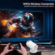 WIFI HD Projector, 720P Smart Portable Projector, Wireless Screen Mirroring, 180° Rotatable Projector, Compatible With Phone/TV Stand/Laptop/Ultra HD Display, Gaming & Entertainment - View 5