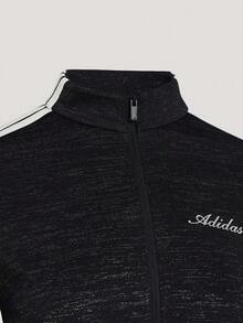 Adidas 女款 DCE DK SLIM JKT 針織無領夾克 KX8909 - 黑色 - 查看 3