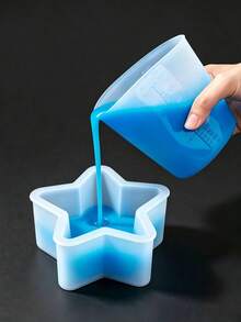 Silicone Measuring Cups, Reusable Silicone Stirring Cup Set/Stirring Stick . Capacities Are 250ml And 500ml. Suitable For Melting, Mixing, Extruding, Pouring, And Casting. Extrudable, Kneadable, And Easy To Clean. Ideal For Making Molds And Candles. - Silicone Cup - View 6