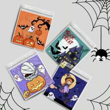 20/60/100pcs 2026 Halloween Self-Adhesive Bags, Small Gift Packaging Bags, Halloween Party Self-Sealing Bags, Random Style - Multicolor - View 3