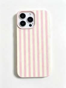 1件時尚極簡粉黃條紋個性化軟 TPU 防震防刮手機殼，適用於 iPhone 17/17Pro/17ProMax/16/16Pro/16ProMax/15/15Pro/15ProMax/14/13/12/11 - 彩色 - 查看 5
