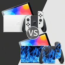 Full Coverage Vinyl Protective Film Compatible With Switch OLED, Handheld Controller Full Set Stickers, Waterproof, Wear-Resistant, Easy Removal Without Residue - View 10