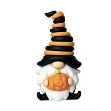 1pc Halloween Party Decoration, Pumpkin Figurine, Ghost Desktop Ornament, Holiday Atmosphere Micro Landscape Decor - Multicolor - View 4