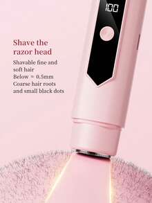 300mAh 2-In-1 Dual-Head Electric Shaver For Women, Rechargeable Portable Women's Hair Removal Razor, Suitable For Face, Bikini Area And Body Hair Removal - View 8