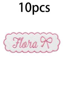 Custom Lace Embroidery Name Hook And Loop, Cute Personalized Badge For Jackets, Bags And Hats, Customized Text & Icon Name Label, Customizable Fashion Accessory Gift For Friends, Birthday, Halloween, Thanksgiving And Christmas - Style B - View 9