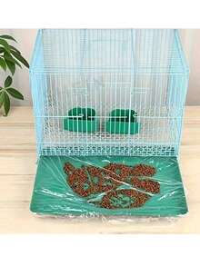 10/40PCS Thickened Leak-Proof Disposable Bird Cage Liner Bags, PE Film Pet Waste Trash Bags, Fit Parrot, Pigeon, Rabbit Cages, Quick Clean Tray, Breeding Cage Hygiene Pads - Transparent - View 2
