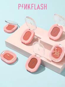PINKFLASH 1.5g Fashion Blush Powder, Long-Lasting Oil-Resistant Formula, All-Day No Fading Or Smudging, Natural Healthy Complexion, Contours Cheekbones And Enhances Facial Contour, Mini Portable Design, Convenient For Touch-Ups Anytime - #O01 MELON MELON - View 3