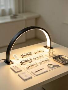 1 قطعة مصباح LED محمول على شكل هلال يعمل بالطاقة عبر USB، مناسب لفن الأظافر، تمديد الرموش، إضاءة الوشم، تصميم الأزياء، إضاءة الأظافر ومصباح مكتب حديث كهدية، للاستخدام في طاولة الزينة، الأعمال اليدوية، المكتب، طاولة السرير، مثالي لهدايا التخرج وأعياد الميلاد والعطلات - مصباح نصف القمر لفن تزيين الأظافر - مشاهدة 7