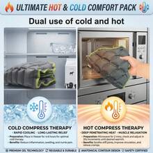 1pc Hot & Cold Compress Shoulder Wrap, Multi-Grid Self-Adhesive Shoulder & Back Ice Pack, Pain Relief For Home And Travel - View 11