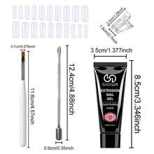 1pc Gel Nail Enhancement Set, Includes Sliding Nail Polish, Double Layer Fake Nails And Nail Clips, Suitable For Multi-Layer Gel Nail Sets, Perfect For Beginners To Experience DIY Home Manicure - Multicolor - View 4