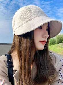 Ladies' Waffle Baseball Cap And Bucket Hat, Fashionable Sun Protection Beach Travel Sun Hat, Suitable For Wearing In Spring, Summer, And Autumn - Multicolor - View 7
