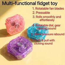 1pc New Multi-Function Stress Relief Toy, ABS Material, Portable, Suitable For Stress Relief, Office And Holiday Gift - Multicolor - View 11