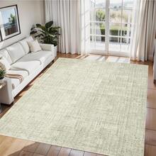 Modern Washable Solid Kitchen Printed Area Rug Easy To Clean Home Aesthetic Decor Carpet Stain Resistant Non Shedding Floorcover Low Pile Soft Entrance Runner Rug Non Slip Bordered Mat Throw Rug For Living Room Dinning Room Bathroom Bedroom Laundry - 淺綠色 - 查看 2