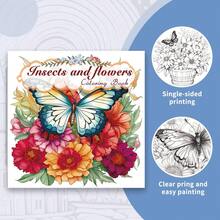 Tlenpo 1 Book, Butterfly & Mandala Pattern Adult Coloring Book - 1 Book 20 Pages, 8.3 X 8.3 Inches, Used For Adults To Relieve Stress, Anxiety And Other Emotions, Holiday Gift, Back To School Gift, Christmas Gift, Halloween Gift, Also A Perfect Choice For Many Other Holiday Gifts (Accessories Not Included) - A - View 9