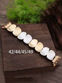 1件女款銀色貓眼石手鍊錶帶，適用於38/40/41/42/44/45/49（不含手錶） - DS - 查看 16