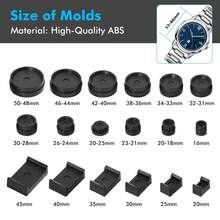 21PCS Watch Back Press Tool Kit with Fitting Dies Watch Case Repair Tool Kit - Silber - Übersicht 4