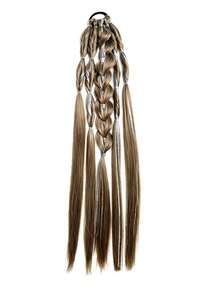 24 Inch Handmade Braided Ponytail Wig, Synthetic Fiber Twisted Boxing Braid Ponytail, Suitable For Women - Multicolor - View 12