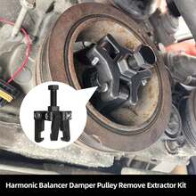 Adjustable 3‑Jaw Harmonic Balancer Puller Kit, Heavy‑Duty Durable Disassembly Tool For Harmonic Damper Removal, For Vehicle Repair & Maintenance - A - View 9