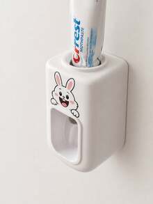 1/2件裝壁掛式自動牙膏擠壓器，免鑽孔免接觸式牙膏擠壓器附牙刷架，省空間易安裝免電源塑膠浴室配件，適用居家、宿舍、返校季 - 多色 - 查看 7