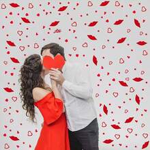 1 Pack 15g Party Decoration Table Centerpiece Confetti Heart Lips PVC Glitter Sprinkle Wedding Supplies - Paper Scraps - View 6