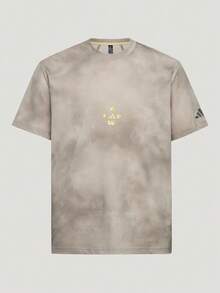 Adidas 男士 FAV CO AOP 針織無領短袖 T 恤 TLD7437 - 淺褐色 - 查看 1