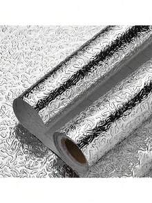 1 Roll Waterproof & Oil-Proof Kitchen Sticker - Self-Adhesive Wallpaper, Heat Resistant, Self-Adhesive Wall Panel, Kitchen Splash Guard Liner For Drawers And Walls, Under Sink Drawer Liner, Wall Decoration, Home Wall Panel Wallpaper - View 7