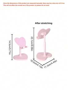 Heart-Shaped Adjustable Foldable Desktop Phone Stand, Adjustable Desktop Phone Holder, Universal Phone And Tablet Desktop Stand - Multicolor - View 8