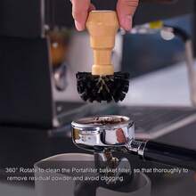 Concentrated Coffee Machine Cleaning Brush Set, Includes Handle Brush, Coffee Machine Brewing Head Brush, Coffee Handle Brush, Coffee Machine Brush, Suitable For Home And Office Use, Coffee Grime Cleaning Tool, Best Gift For Coffee Lovers - Multicolor - View 2