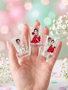 30/72/120pcs Stiker Kartun Foto Kustom, Stiker Karakter Pasangan Kustom untuk Gelas Minuman, Suvenir Pernikahan, Pesta Lajang, Dekorasi Pesta Pertunangan - MultiWarna - View 5