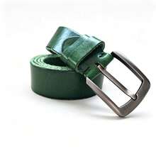 1pc Solid Color Casual Genuine Leather Belt For Men, All Seasons - Multicolor - View 6