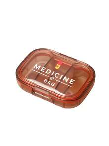 十字與「Medicine」印花醫療包，便攜極簡藥丸收納盒，3格設計，適合居家與旅行，防水防潮迷你藥盒，可用於存放、戒指及其他小物品，適用於旅行收納、旅行容器、辦公室等多種場景，開學季、教師節與醫生朋友的完美禮物 - 彩色 - 查看 13