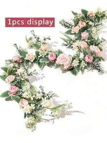 1PC Modified Alice Vine, Silk Fabric, Suitable For Wedding Decor, Outdoor, Party Decor, Table Centerpiece, Spring/Summer Decor - Multicolor - View 1