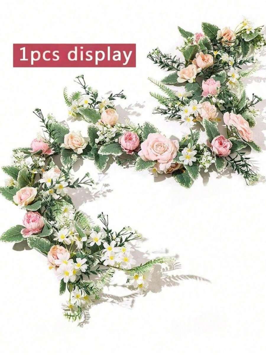 1PC Modified Alice Vine, Silk Fabric, Suitable For Wedding Decor, Outdoor, Party Decor, Table Centerpiece, Spring/Summer Decor - Multicolor - View 1