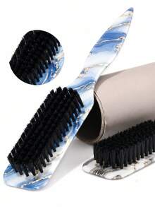 1pc Smooth Back Comb Set, Suitable For Creating Smooth Ponytail Bun, Smoothing Frizz, Controlling Hairline, Backcombing And Volumizing Styling. Wide-Tooth Comb Head Convenient For Sectioning And Parting. Suitable For Hair Salons, Beauty Parlors, Travel And Beauty Care - Multi-color - View 7