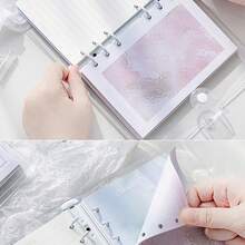 Rosyposy Spring Summer Autumn Winter Four Seasons Theme A6 Transparent Loose-Leaf Notebook Set, With Dividers, 92 Pages Full Color Inner Pages Envelope-Style Loose-Leaf Planner, Includes 3 Stickers, 24 Square Sticky Notes, Cute Aesthetic Stationery Supplies For Students - Seasonal Answer - View 11