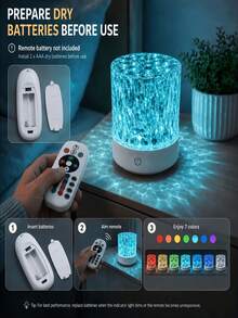 RGB Romantic Wave Light, USB Night Light, Suitable For Home Lighting And Atmosphere Creation, Applicable For Bedroom, Gaming, Birthday, Holiday, Date, Etc. Valentine's Day/Birthday/Christmas Gift - Wavy Style - View 5