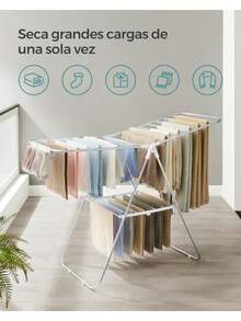 Clothes Drying Racks - Silver White - View 5