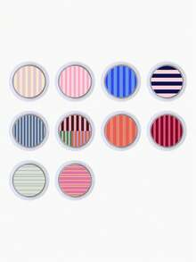 Striped Transparent Magnetic Retractable Rotating Phone Stand, Universal Magnetic Desktop Ring Phone Holder - Multicolor - View 5