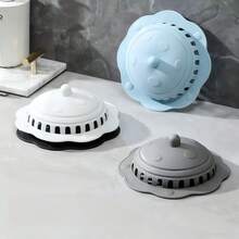 1/3pcs Silicone Drain Cover For Kitchen And Bathroom, Anti-Insect Press-Type Odor-Proof Cap, Bathroom Hair Filter Mesh, Anti-Clogging And Anti-Odour - Multicolor - View 3