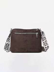 Dedoo Women's Soft Material Crossbody Bag, Middle-Aged Women's Shoulder Bag, Spring/Autumn New Design - Coffee - View 8