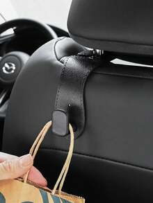 Car Seat Back Hook, Hidden Metal Hook Design - Made Of Rubber Leather Fabric, Suitable For Multiple Car Models - Car Headrest Hook - View 2