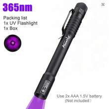 Alonefire Mini UV Pen Light 365nm/395nm - LED Blacklight Flashlight, Can Be Used To Detect Pet Stains, Banknotes, Checks And Other Invisible Markings And Fungal Infections - Multicolor - View 13