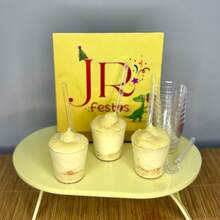 Kit 100 Mini Copinho 25ml 100 Mini Colher Acrílico Cristal Festa Aniversário Brigadeiro Mouse Doce - Visão 6