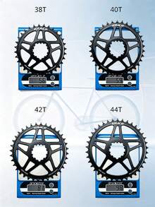 ZRACE 10/11/12速山地車鏈輪 7075AL CNC 3mm 偏移量，相容 3 孔直接安裝式曲柄組，黑色 - 黑色 - 查看 8