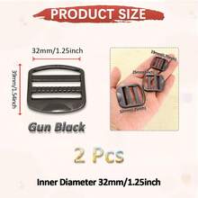 SinHo Zinc Alloy Ladder Lock Buckles Non-Slip Webbing Strap Adjusters Rustproof Metal Slide Premium Buckles For Backpack Gear Repair - Multicolor - View 13