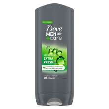 Dove Men+Care Body + Face Wash, Extra Fresh 3-Pack + Travel-Size, 24H Nourishing MicroMoisture - Extra Fresh - View 2