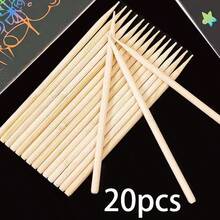 20pcs Scratch Art Pens Bamboo Sticks For Scratch Paper - Scratch Art Pen - View 6